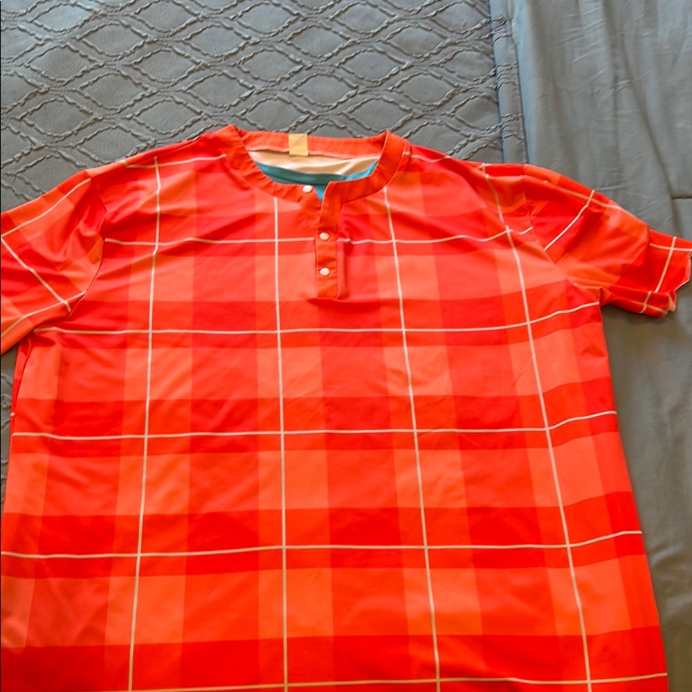 Men's Red Plaid Shirt Costume